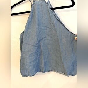 Bundle 3 for $15. Zara Blue Denim Crop Top. Size XSmall.